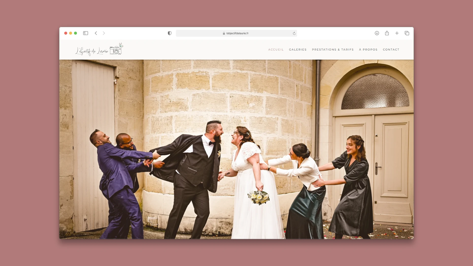 Site internet à Langon pour photographe à Cadillac — Nadeau Création