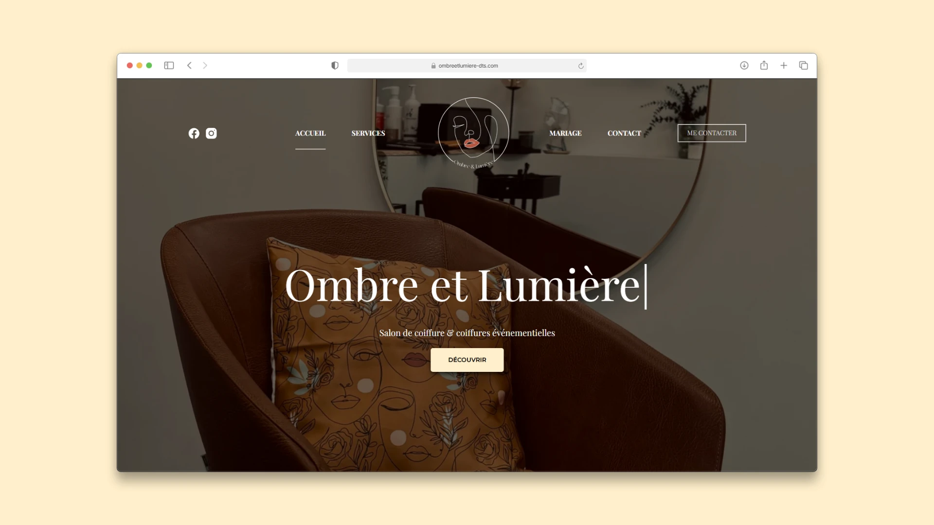 Site internet à Langon pour coiffeuse à Barsac — Nadeau Création